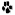 one pawprint
